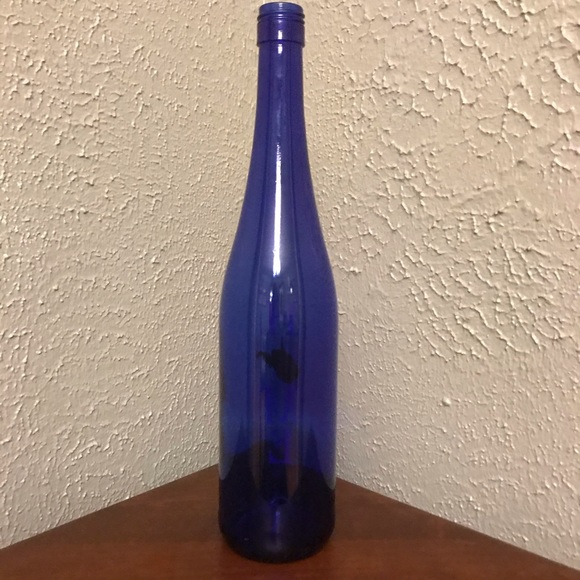 West Virginia HOME Re-Purposed Blue Wine Bottle - Picture 6 of 6